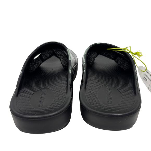 NEW Oofos Ooahh Slide Sandals Womens 6 Limited Edition Green Camo Recovery - Picture 3 of 6